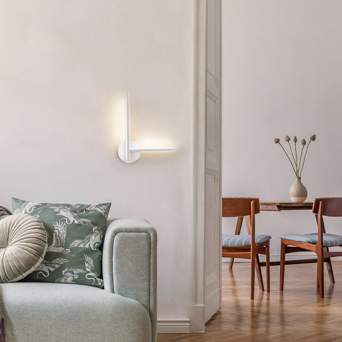 S'AFIELINA LED Wandleuchte LED Wandleuchten Modern 90° Winkel LED Wandlampe, 3 Lichtfarben 3000K/4000K/6000K Wandbeleuchtung