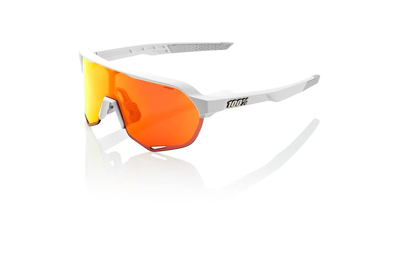 100 Percent S2 Soft Tact Off White / HiPER Red Mirror