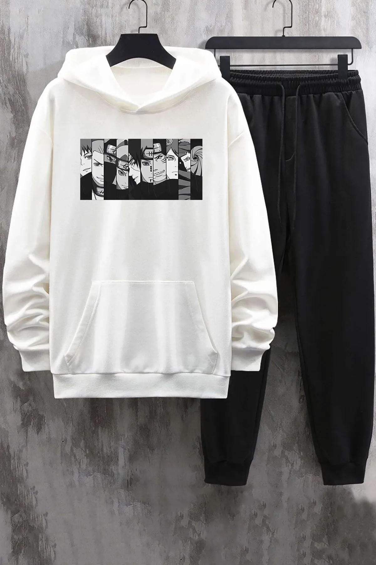 uyguntarz  Unisex-Trainingsanzug-Set mit Naruto-Aufdruck