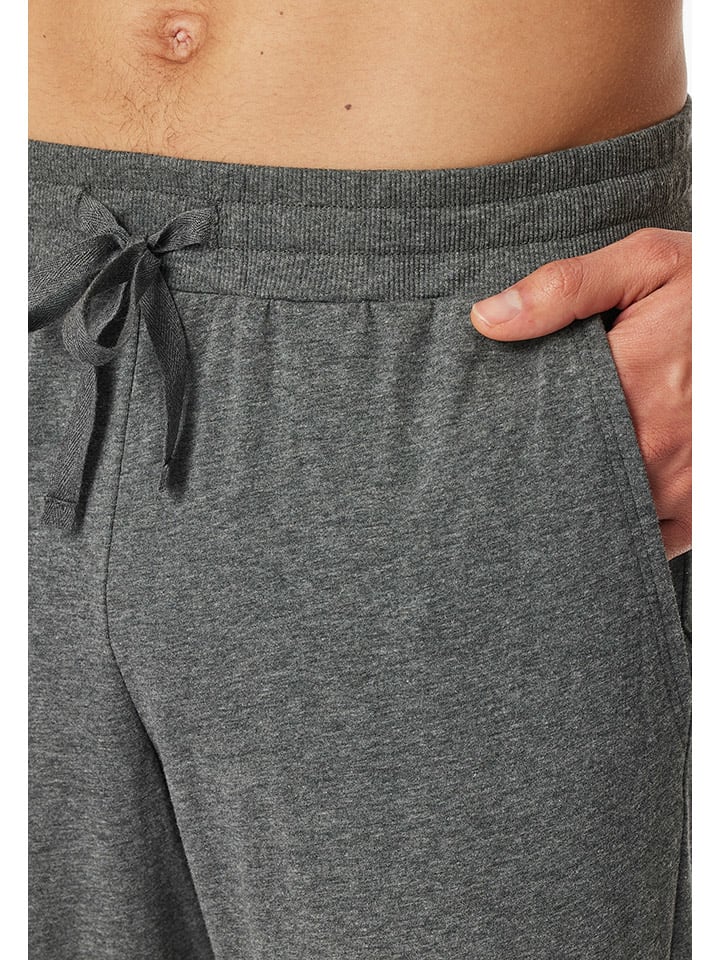 Schiesser Pyjama in Anthrazit günstig kaufen