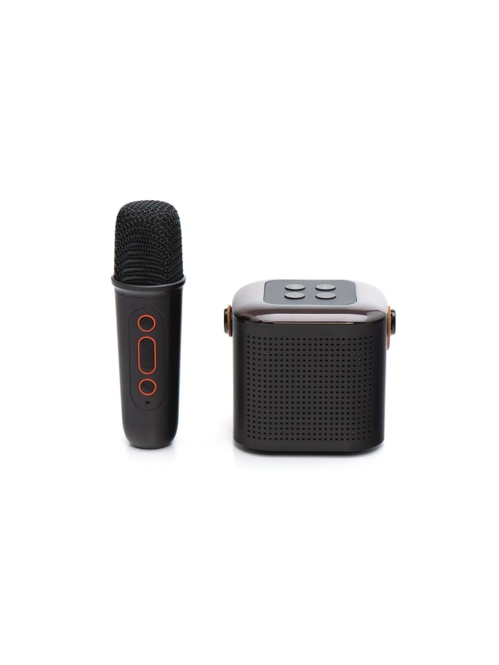 COFI 1453 Y1 Bluetooth Lautsprecher LED Karaoke Anlage mit Mikrofon 6W in Schwarz günstig kaufen onesize