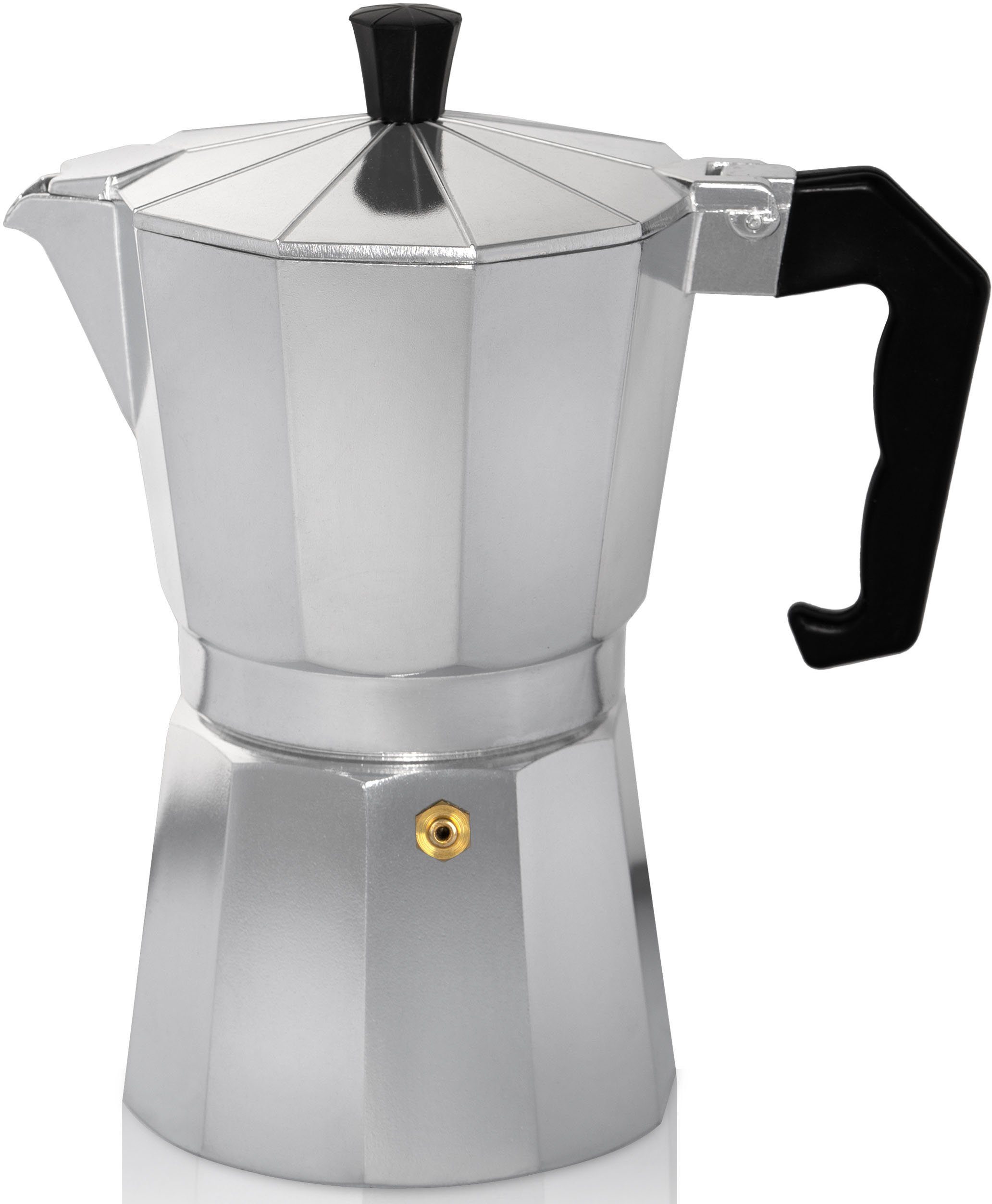 Krüger Espressokocher für 9 Tassen, traditionell italienisch