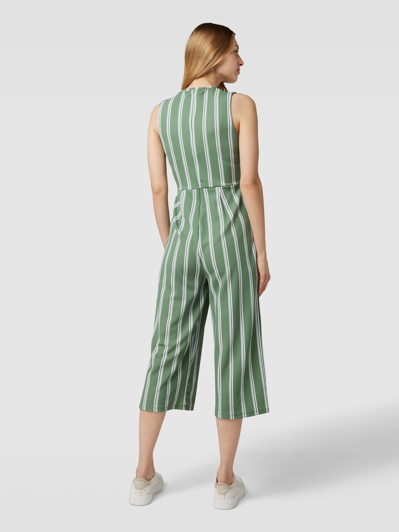 Jumpsuit mit Streifenmuster in grün
