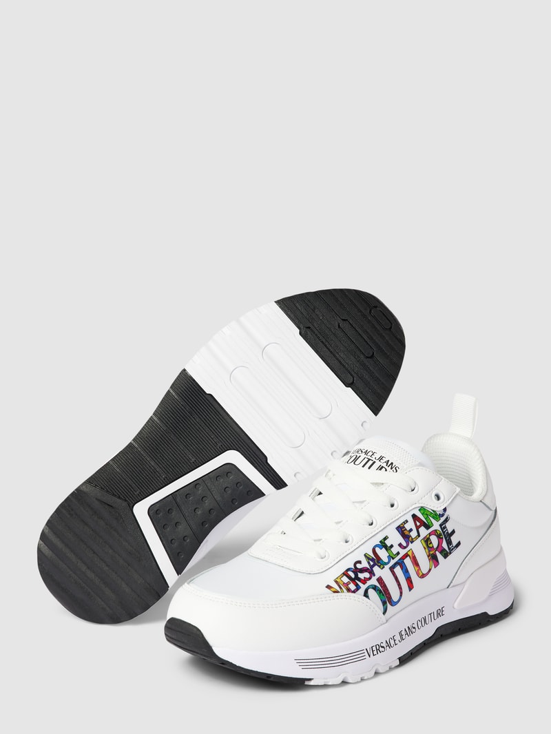 Sneaker mit Allover-Muster Modell 'DYNAMIC' in weiß