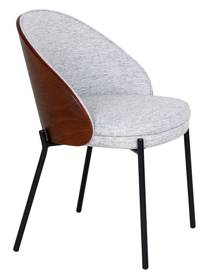 House Nordic 2er-Set: Esszimmerstühle in Hellgrau/ Braun - (B)55 x (H)74 x (T)53,5 cm günstig kaufen onesize