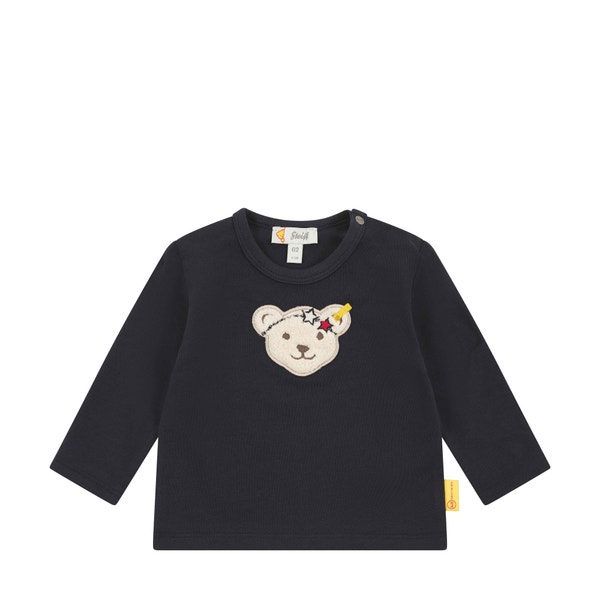 T-Shirt langarm, dunkelblau für Mädchen
