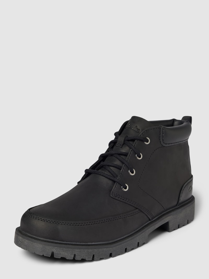 Desert Boots aus Leder Modell 'ROSSDALE' in schwarz