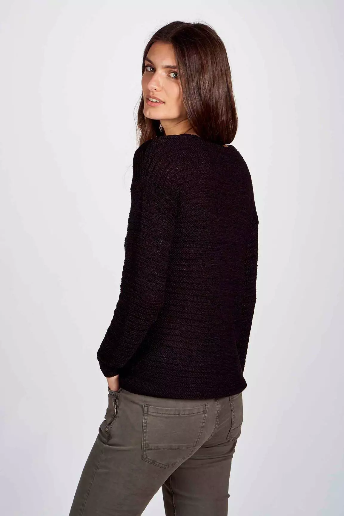 Fransa Pulls Femme couleur noir