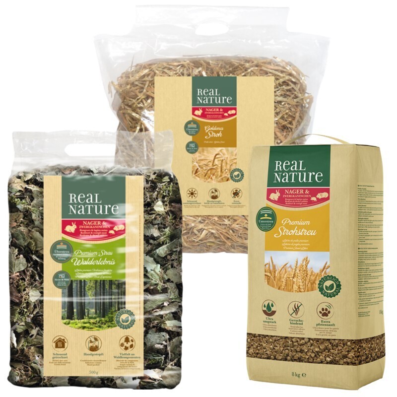REAL NATURE Streu & Stroh REAL NATURE Streu Set, 3teilig