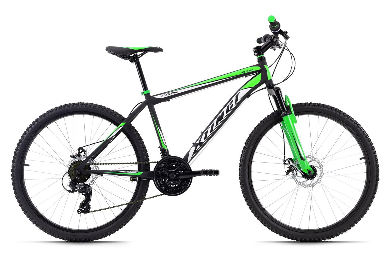 KS Cycling Mountainbike Hardtail 26'' Xtinct schwarz-grün RH 42 cm