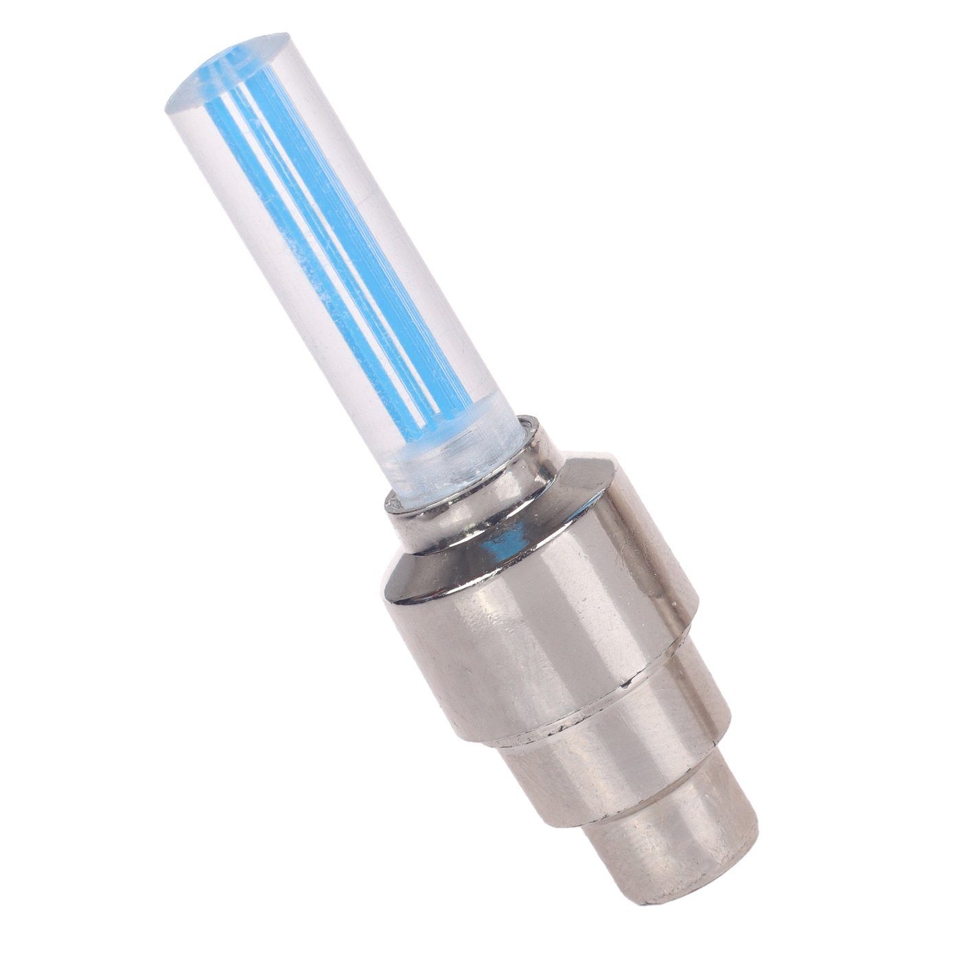 BENSON Fahrradbeleuchtung Fahrradlampe Ventillampe paarweise inkl. batterien Blau Wasserfest