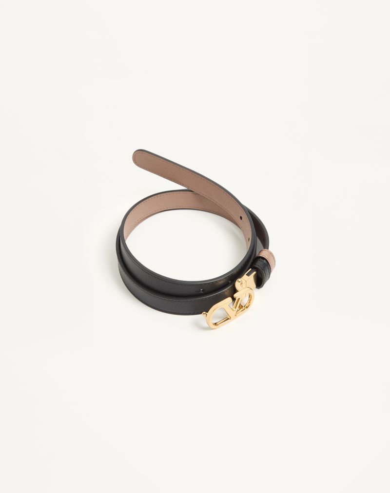 VLogo Signature vendbart bælte i skinnende kalveskind 20 mm