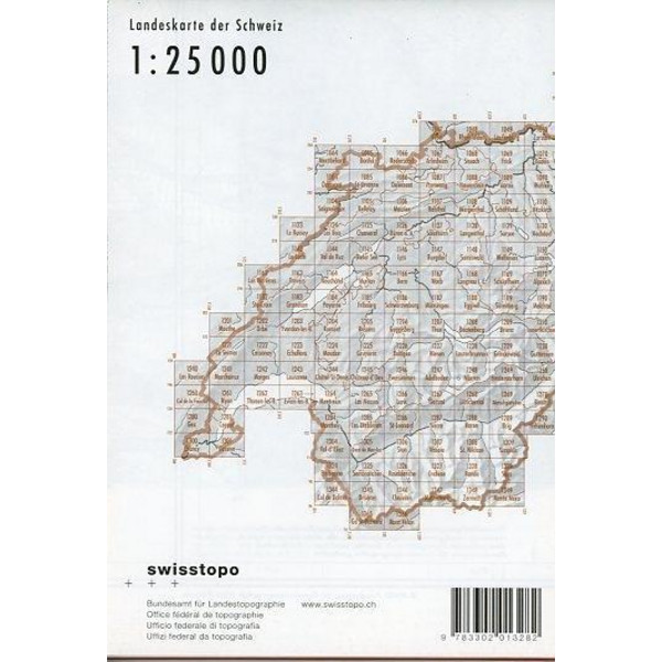 Swisstopo 1 : 25 000 Randa - Wanderkarte
