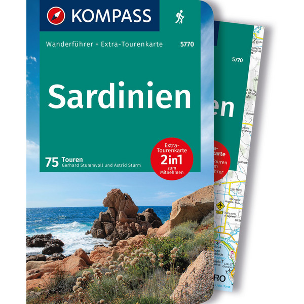 KOMPASS WANDERFÜHRER SARDINIEN, 75 TOUREN