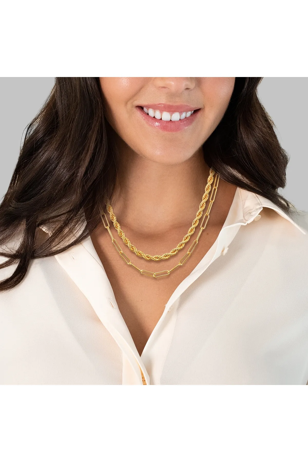 YOKOAMİİ  Modeschmuckhalskette Kette gelbgold