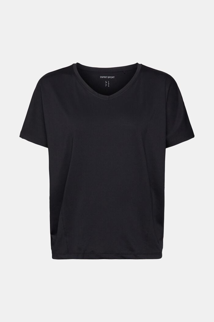 Active-T-Shirt mit V-Ausschnitt und E-DRY