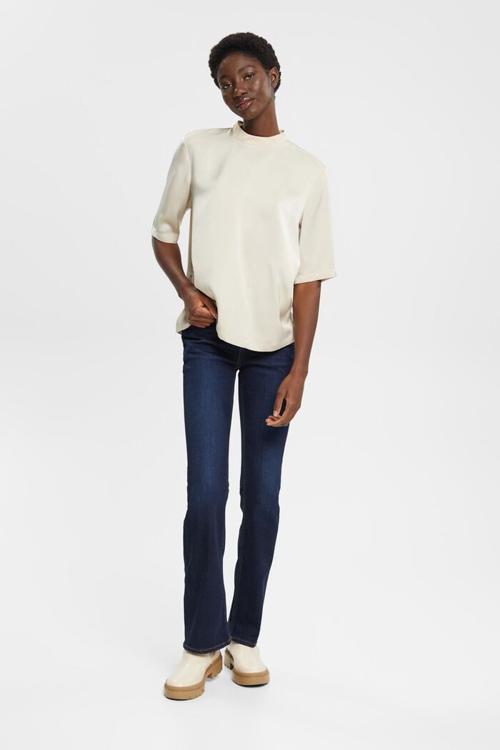 Bluse in Satinoptik