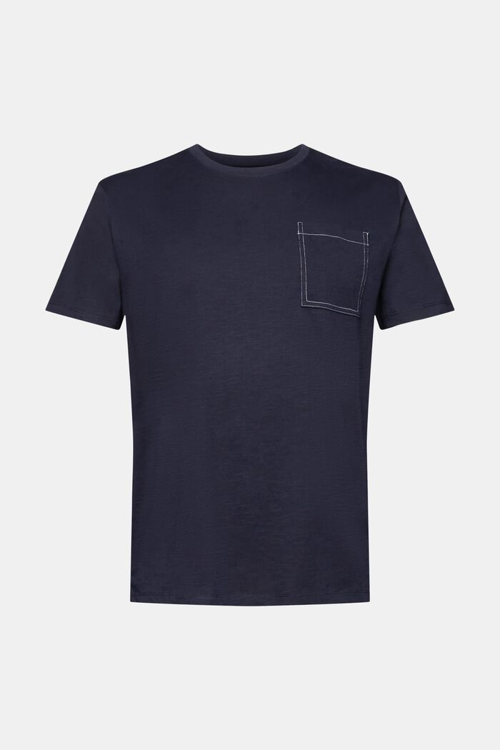 Baumwoll-T-Shirt mit Brusttasche
