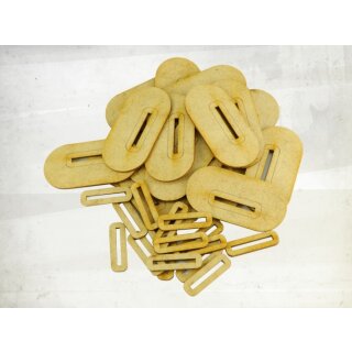 25mm x 50mm Flat Cavalry Bases (1,5mm HDF) (20)