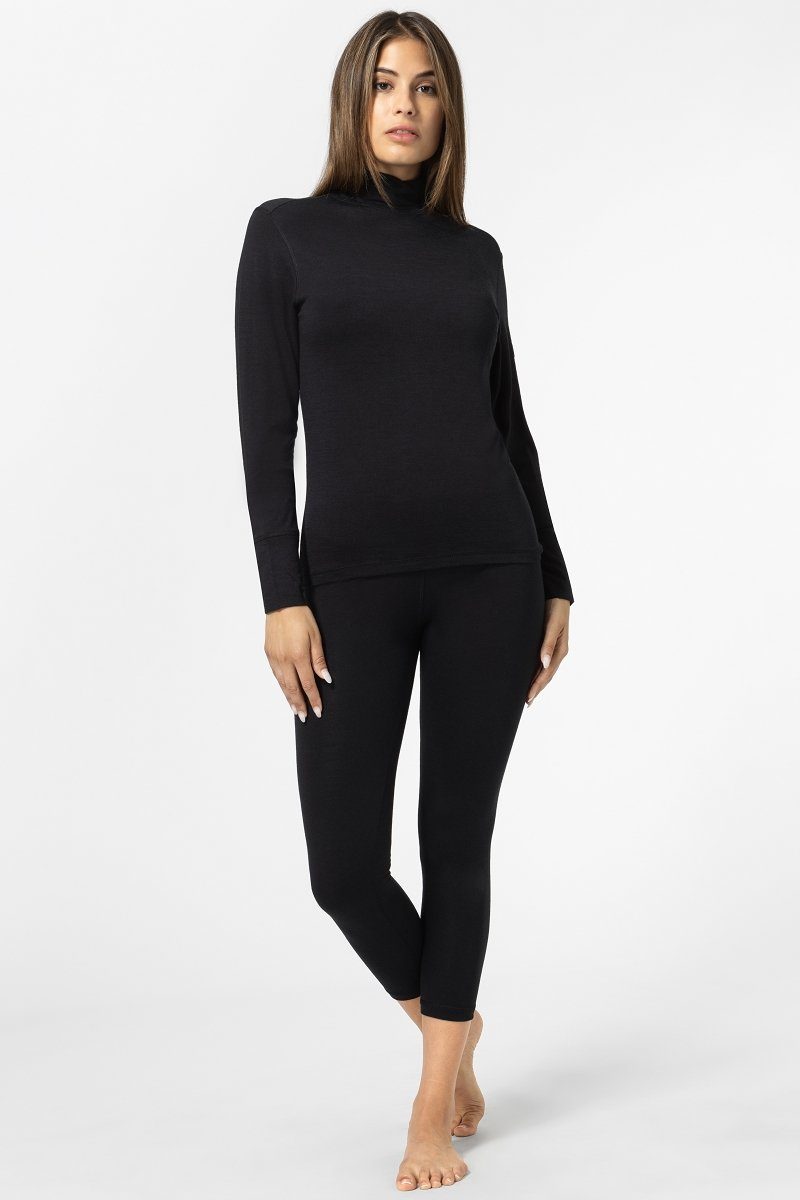 SUPER.NATURAL Funktionsshirt Merino Longsleeve W TUNDRA175 TURTLENECK funktioneller Merino-Materialmix