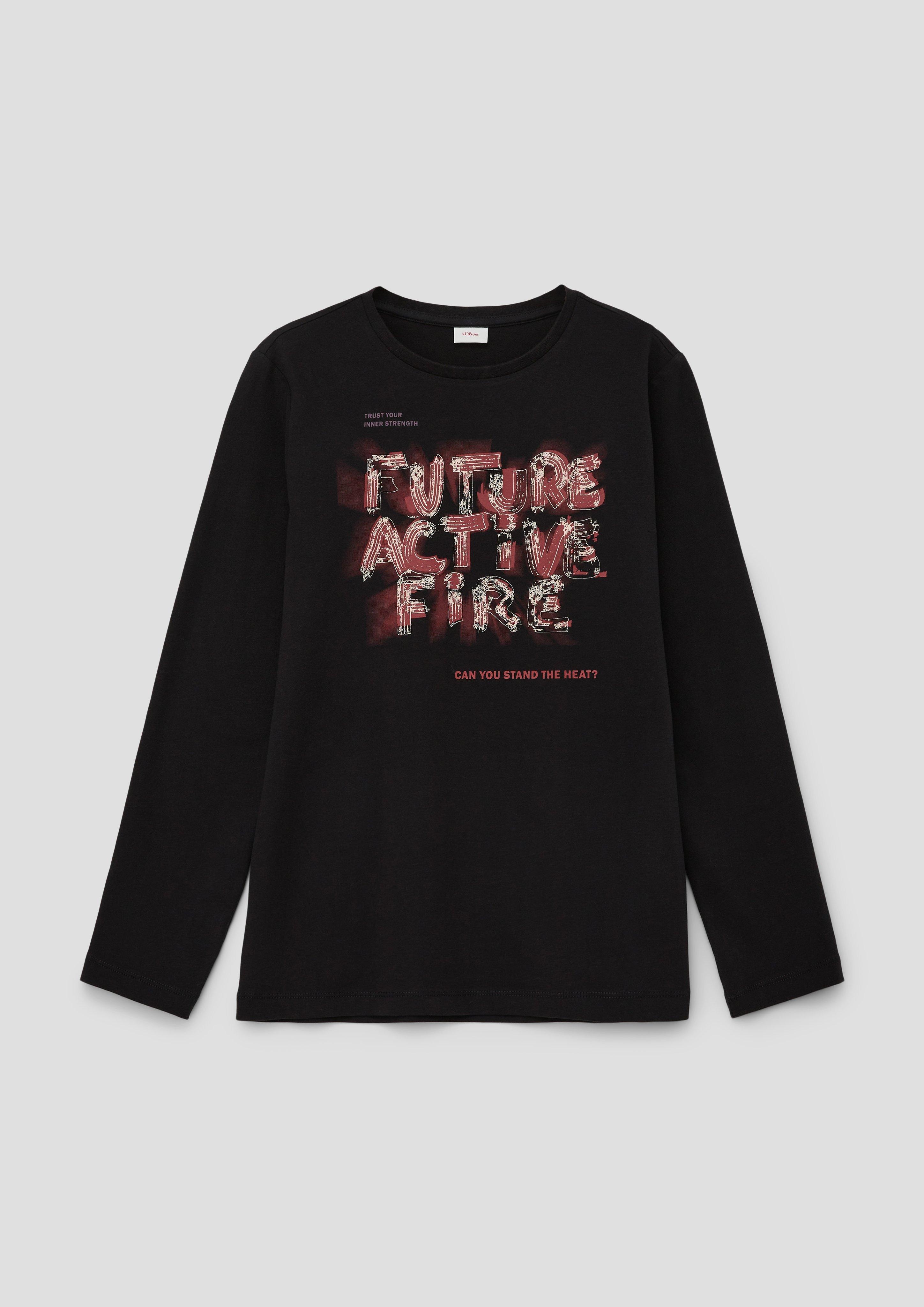 Longsleeve mit Statement-Print  2137542-9999