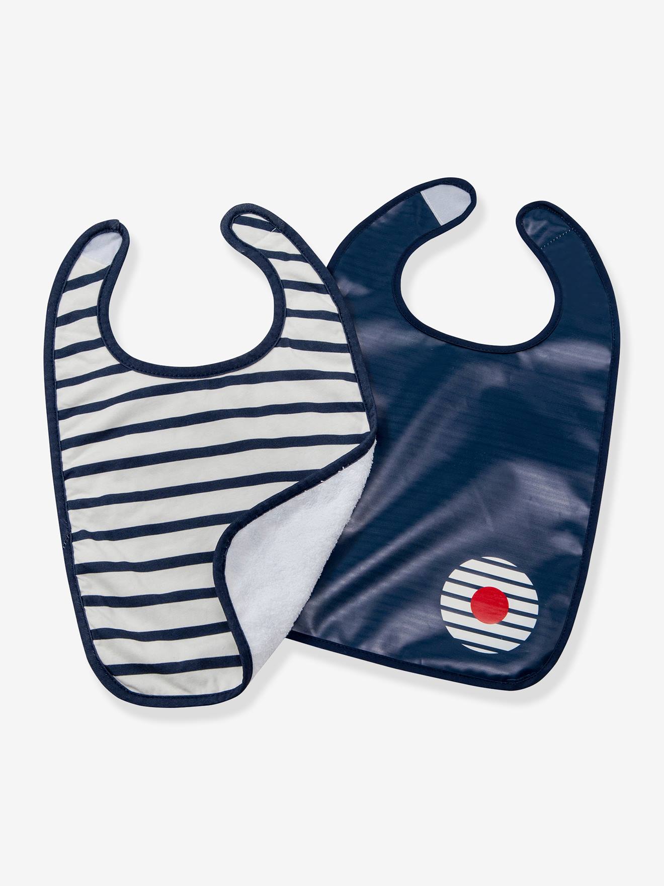 Lot de 2 bavoirs BABY TO LOVE bleu