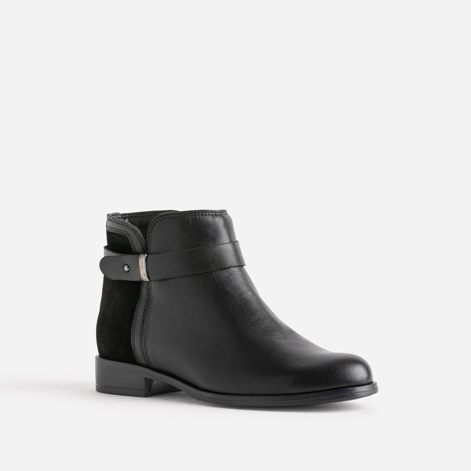Boots noir bi matière