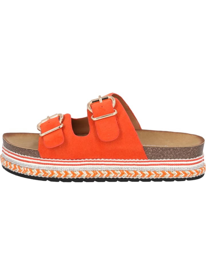 palado Plateau-Pantoletten in Orange günstig kaufen