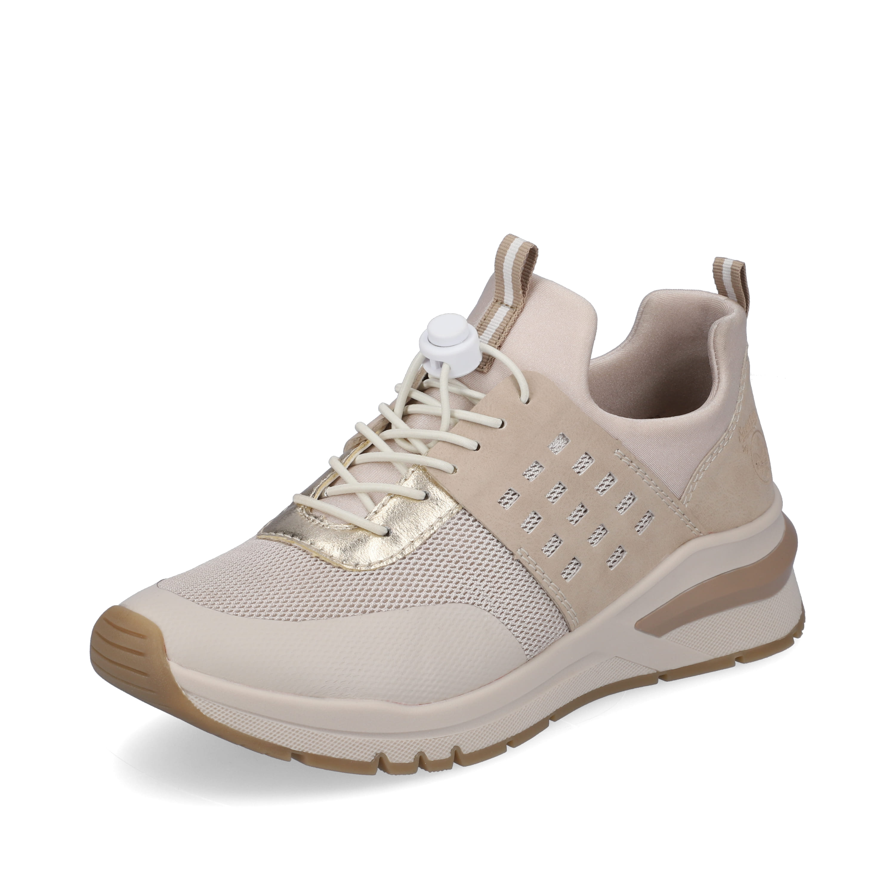 Rieker Damen Slipper cremebeige