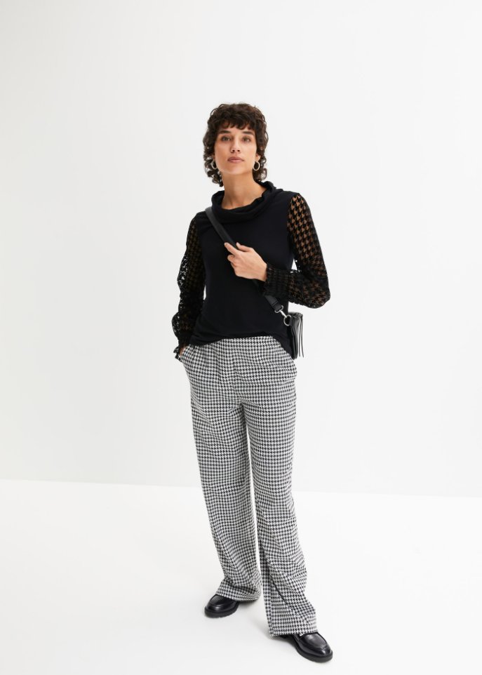 Shirt mit Mesh Ärmeln