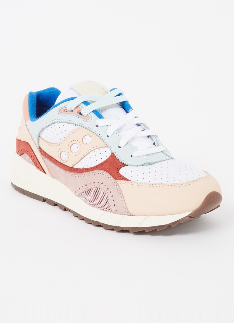 Saucony Shadow 6000 leather sneaker with mesh details