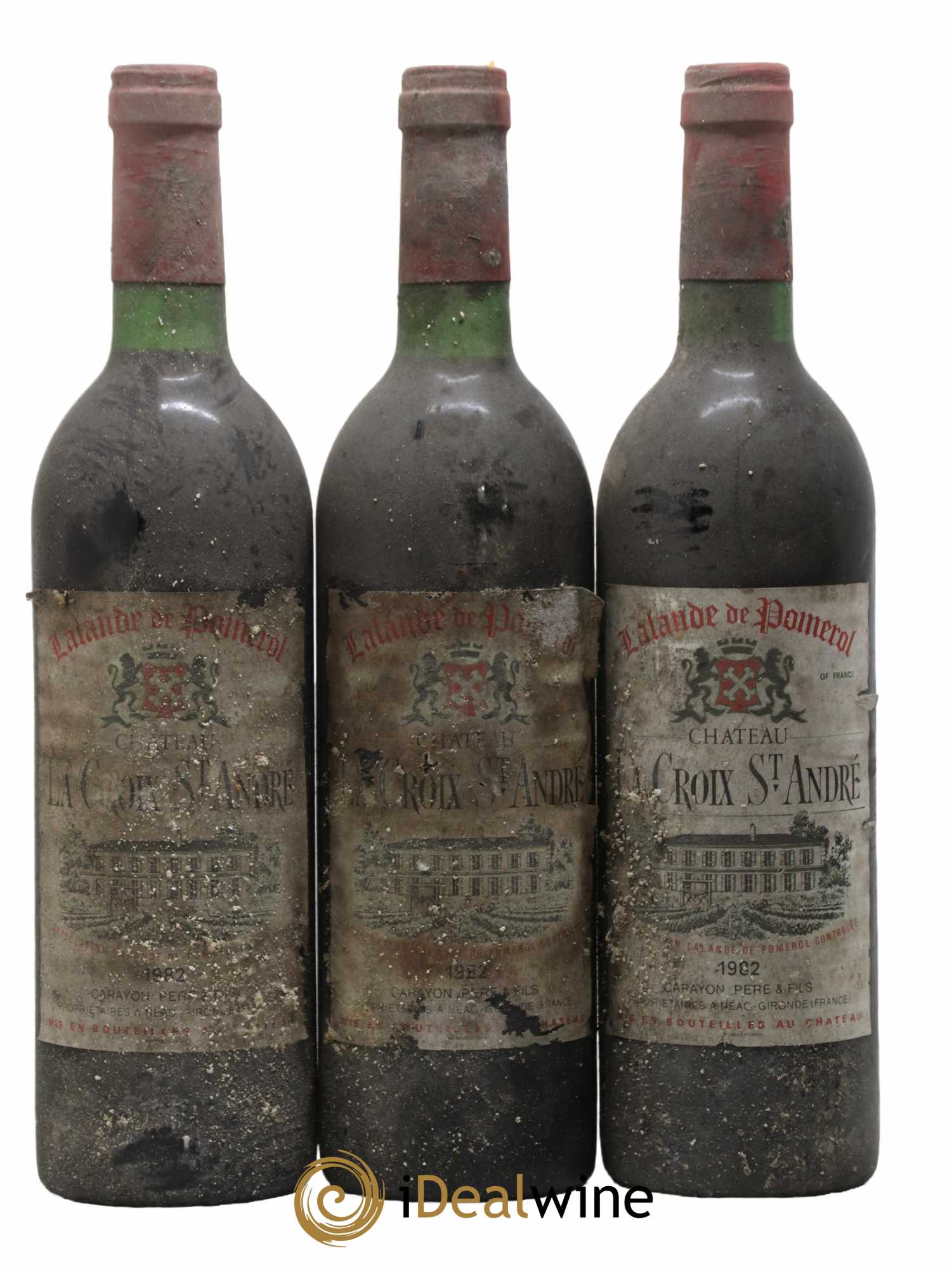 Château La Croix Saint André  1982 - Lot de 6 Bouteilles