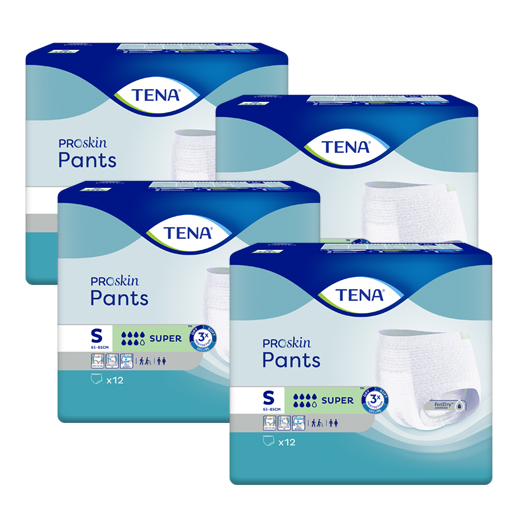 TENA PANTS Super S bei Inkontinenz  4X12 St