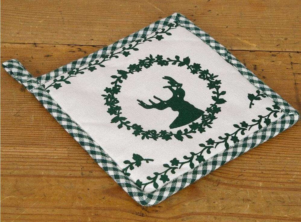 matches21 HOME & HOBBY Topflappen Topflappen RESI Landhaus in 3 Farben, (1-tlg)