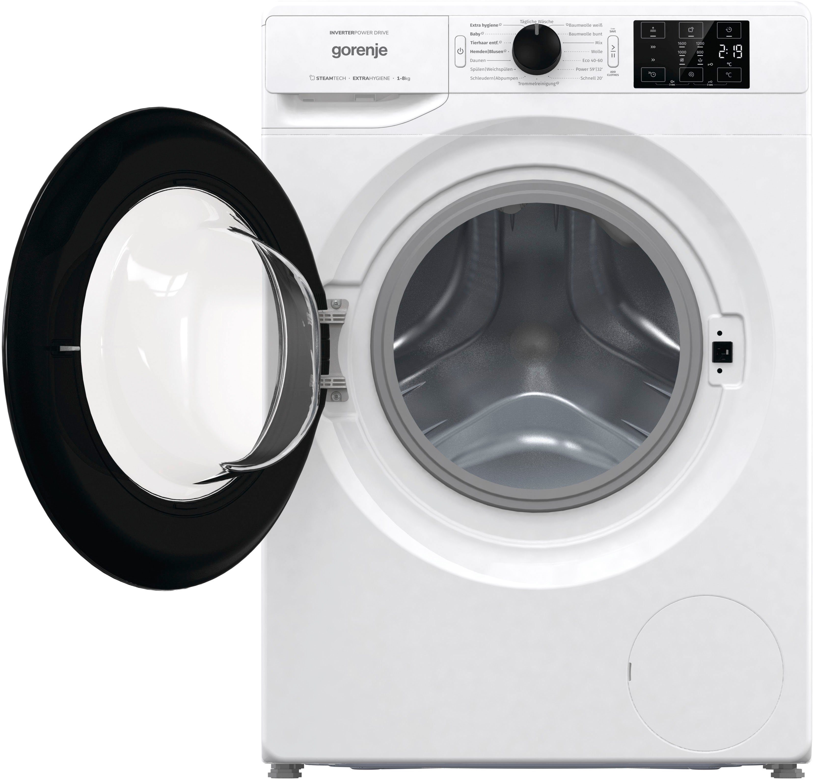 GORENJE Waschmaschine WNEI86APS, 8 kg, 1600 U/min