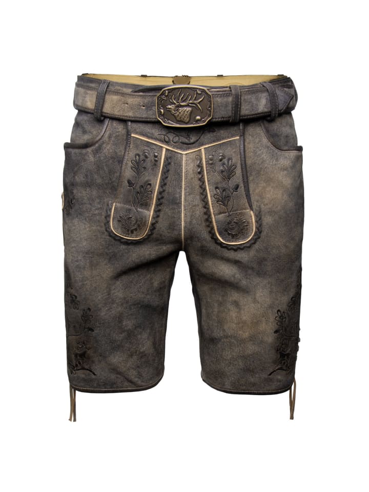 Spieth & Wensky Lederhose Archibald in dunkelbraun günstig kaufen