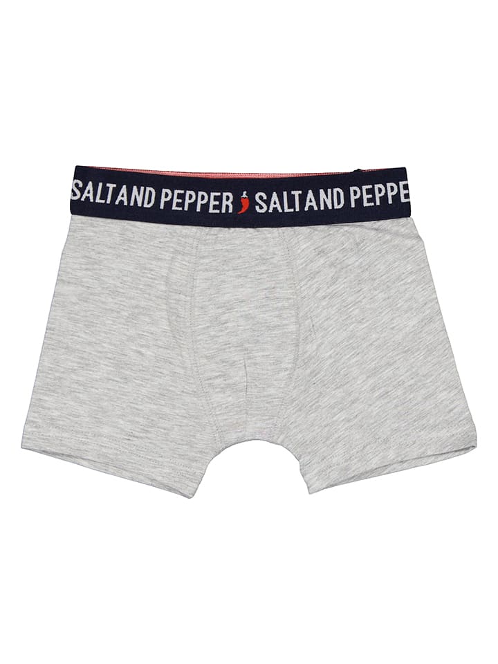 Salt and Pepper 3er-Set: Boxershorts in Blau/ Grau günstig kaufen
