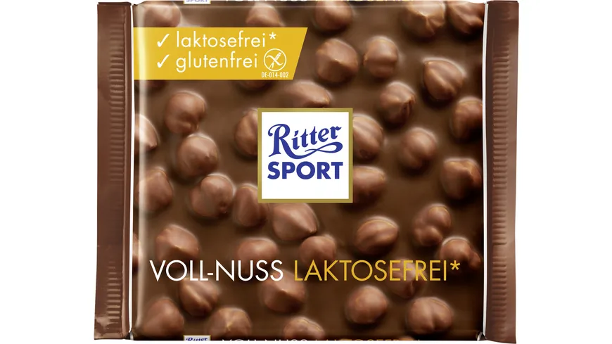 Ritter Sport Schokolade Voll-Nuss Laktosefrei 100 g