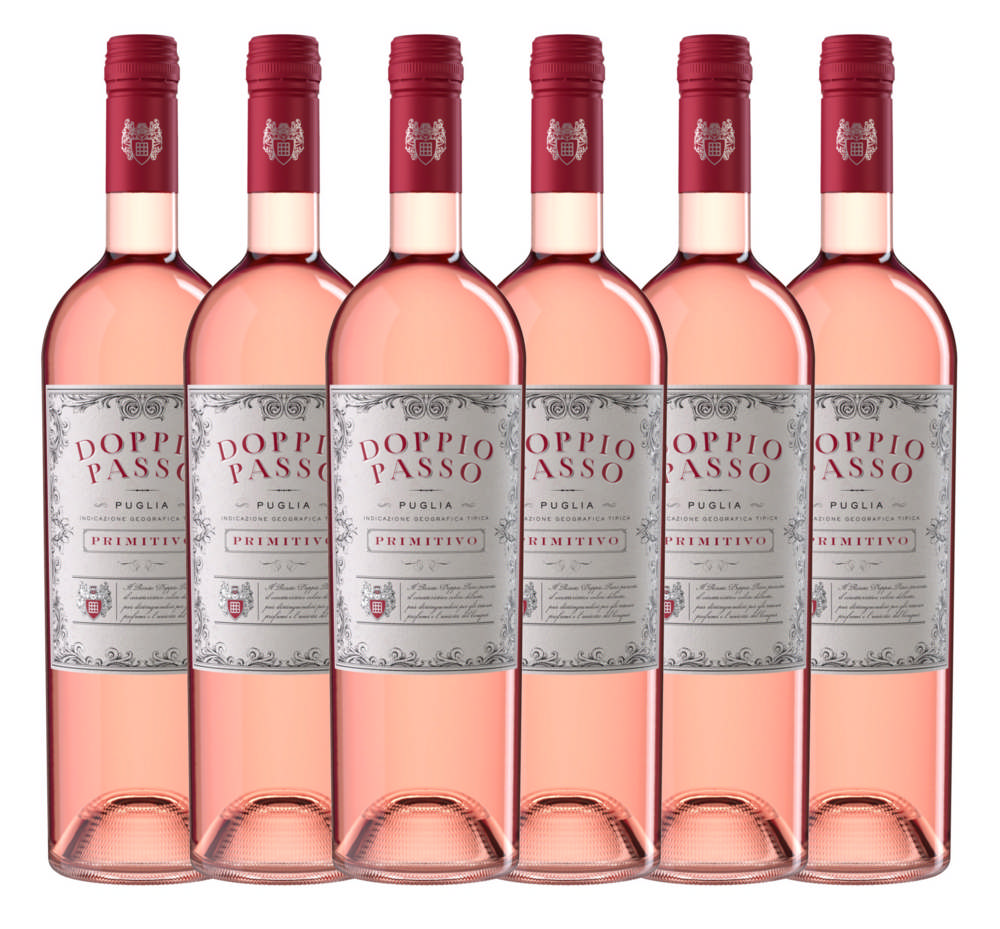 Doppio Passo Puglia Primitivo Rosato IGT 2021 - 6er Karton