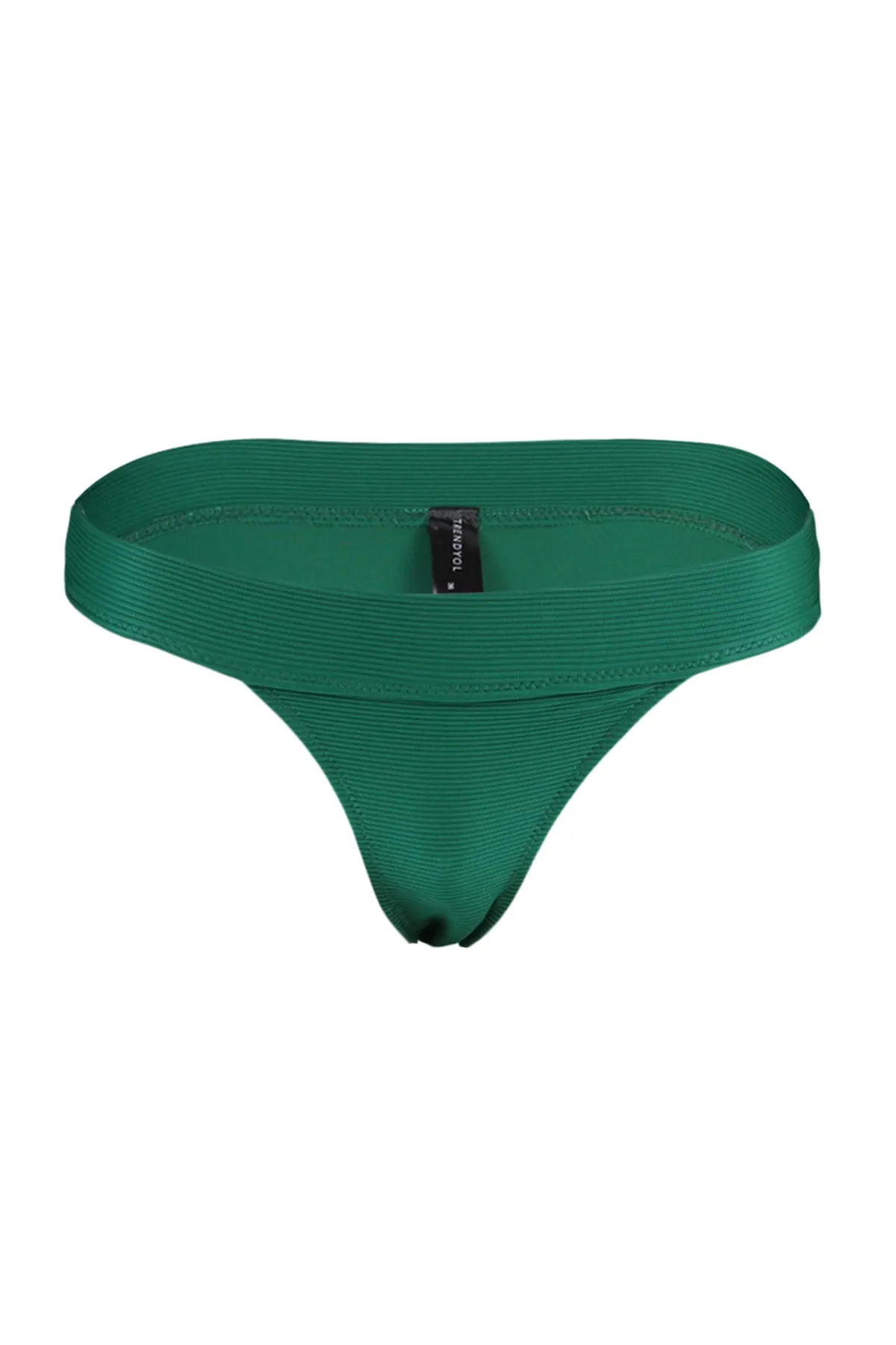 Trendyol Collection  Grüne strukturierte Bikinihose TBESS21BA0091