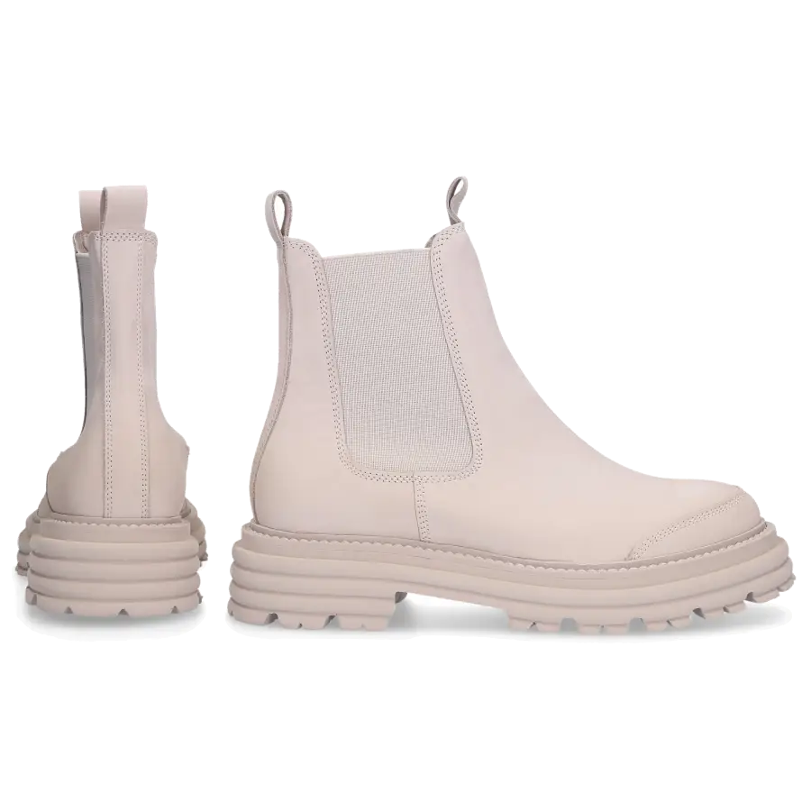 305 SOBE - Chelsea Boots ELAINE Nubukleder - grau