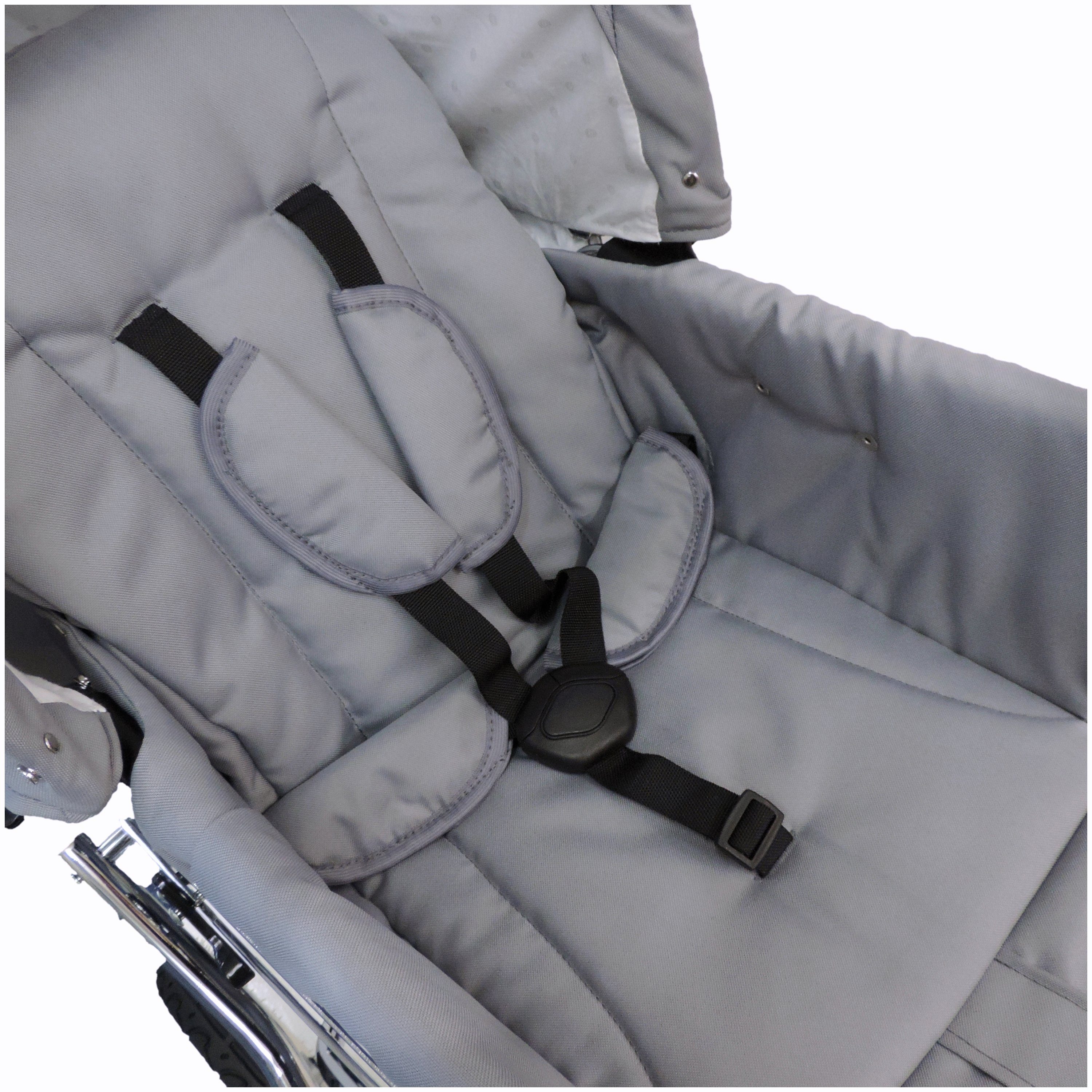 Eichhorn Kinderwagen Kombi-Kinderwagen Designer, mit EVA-Vollmaterial-Rädern, umbaubar zum Sportwagen - made in EU