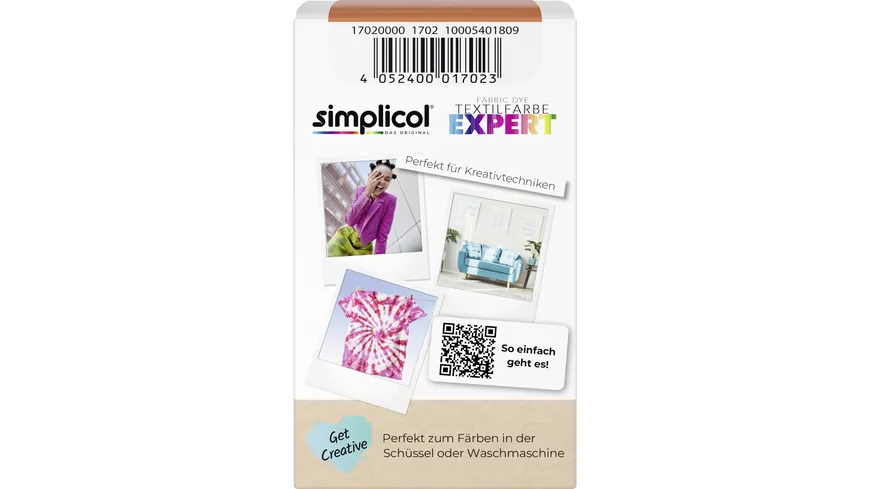 Simplicol Textilfarbe Expert India-Orange 150 ml