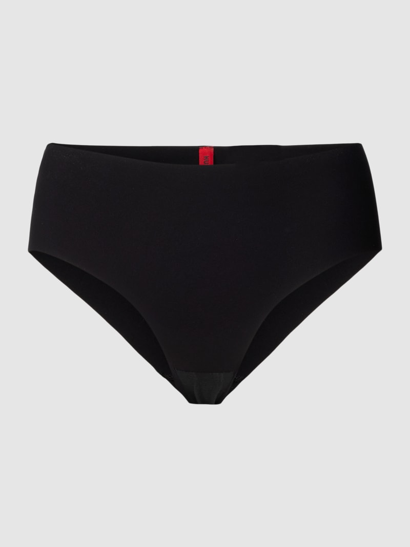 Slip mit Label-Detail Modell 'LASER' in schwarz