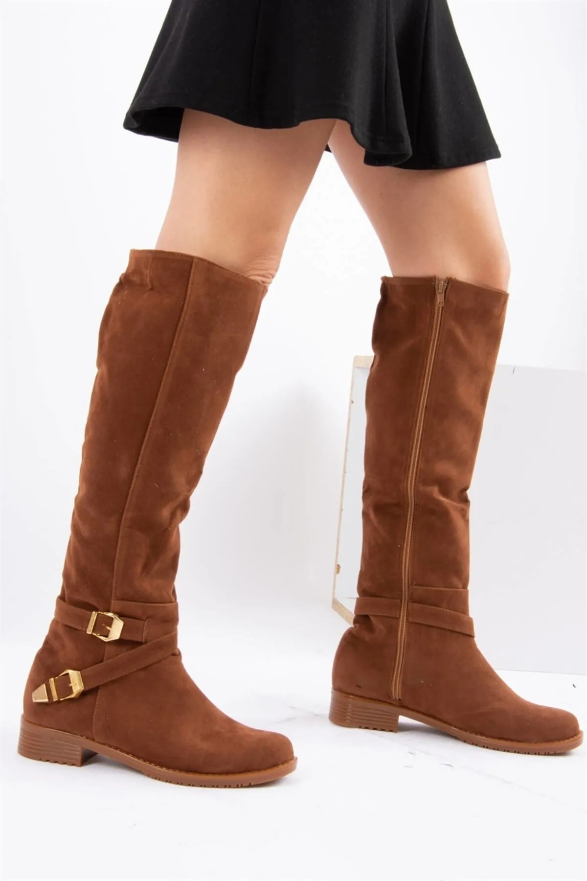 Fox Shoes  Hellbraune Damenstiefel E726203402