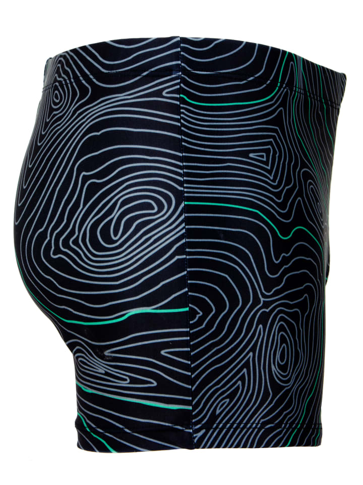 GUGGEN MOUNTAIN Badehose Linien in Grün günstig kaufen