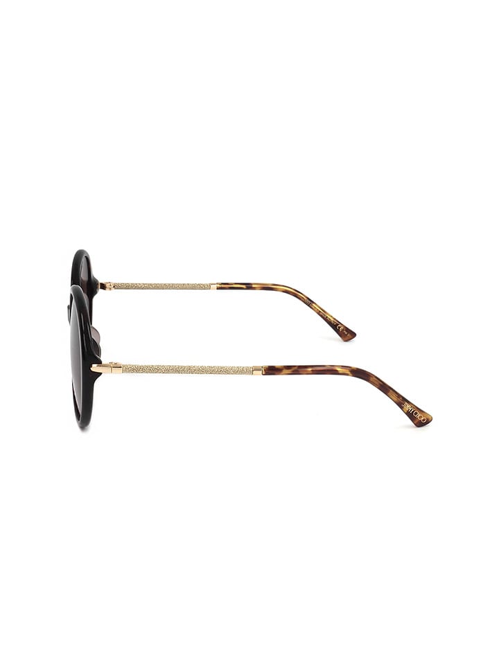 Jimmy Choo Damen-Sonnenbrille in Gold/ Braun günstig kaufen 57