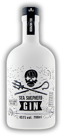 Sea Shepherd Gin Sea Shepherd Gin Gutes vom und für das Meer.Außergewöhnlich und mutig – Kirsch Import präsentiert in Kooperation mit Sea Shepherd einen Gin, ganz nach dem Geschmack der Meeresschutzorganisation. Mit seinen markanten Salznoten und d