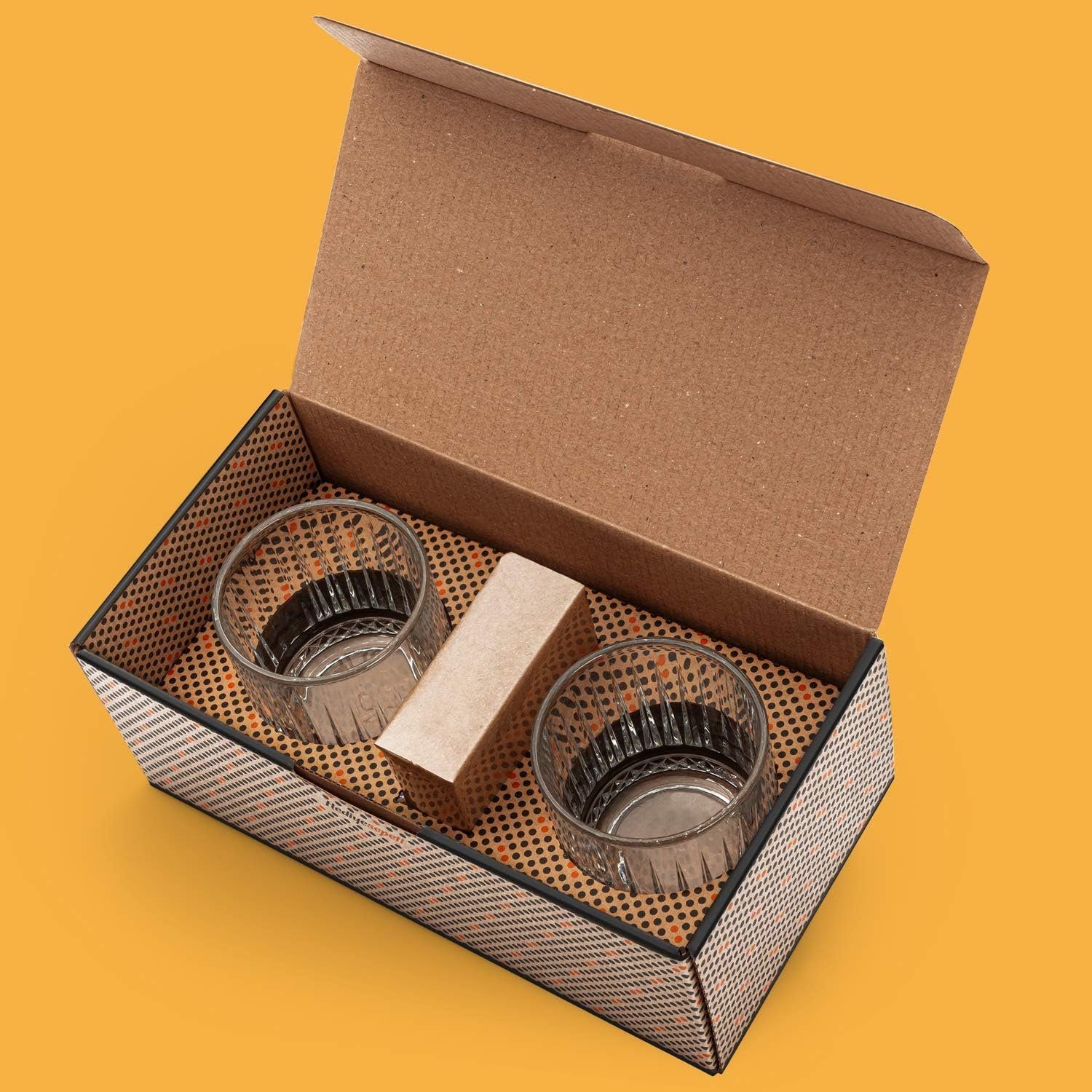 Hediyesepeti Cocktail-Set Whisky Stones Set mit 12 Marmor Eiswürfeln und 2 Gläsern inklusive, (12-tlg)