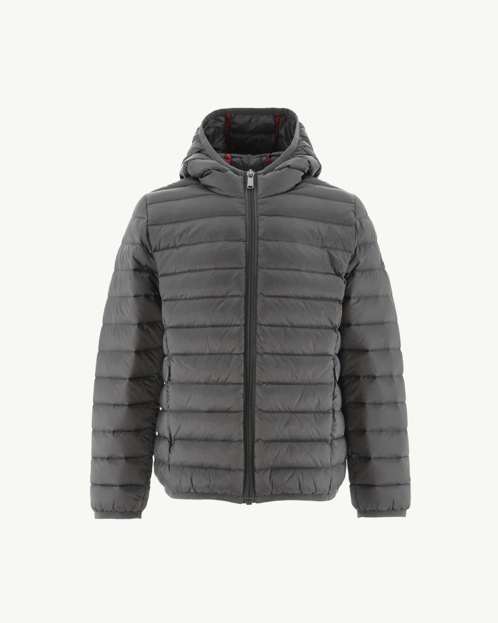 Doudoune légère à capuche enfant Anthracite Hugo